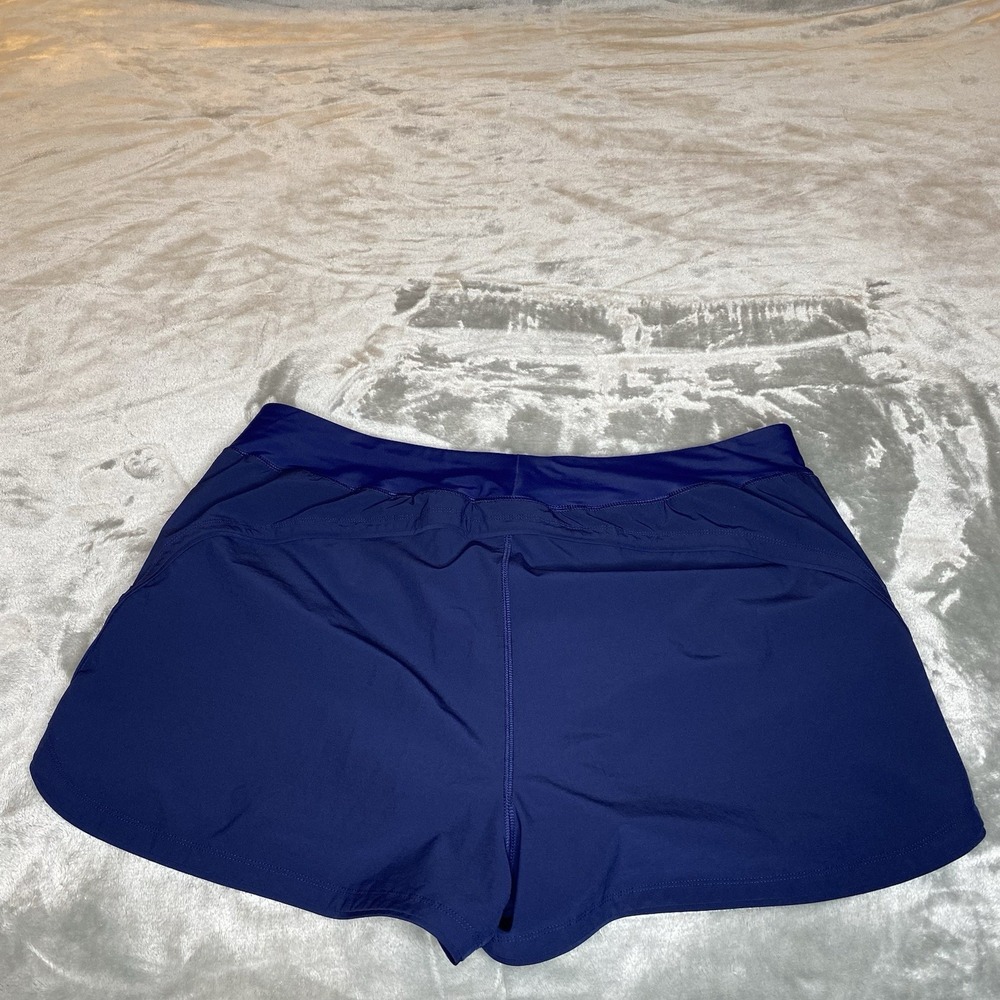 Lands' End Board Shorts 3" Inseam Women's Plus Size 22 with Panty Quick Dry Blue